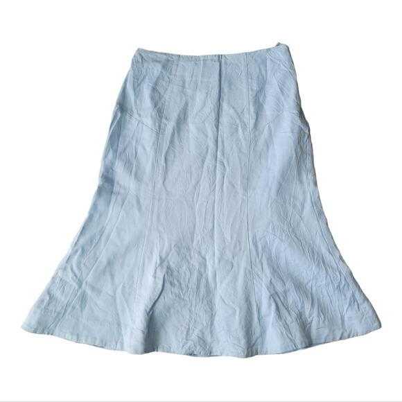 Fame and Partners Midi Skirt Blue US 6 - Picture 1 of 6